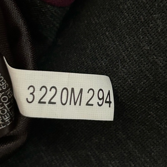 Tahari ASL Colorblock Bodycon Dress Sz 4 Burgundy Black Faux Leather Stretch Zip - Picture 9 of 9